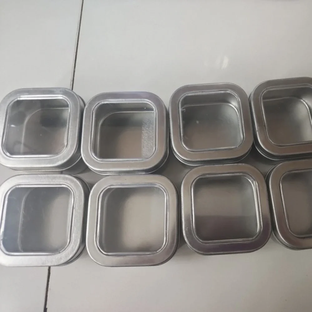 30pc Small Tins 2oz. With Window‎ use for candy or spices Organize spices